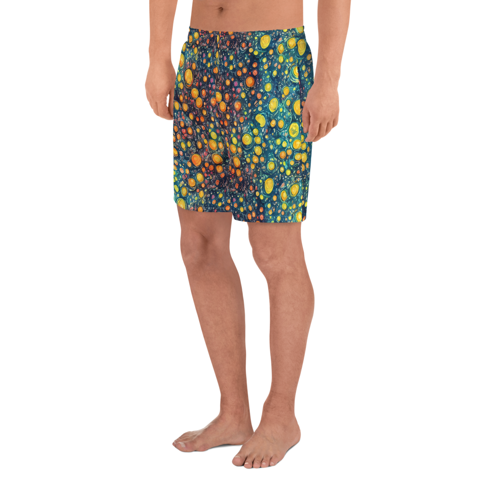 Men's Athletic Shorts - Starry Orbits