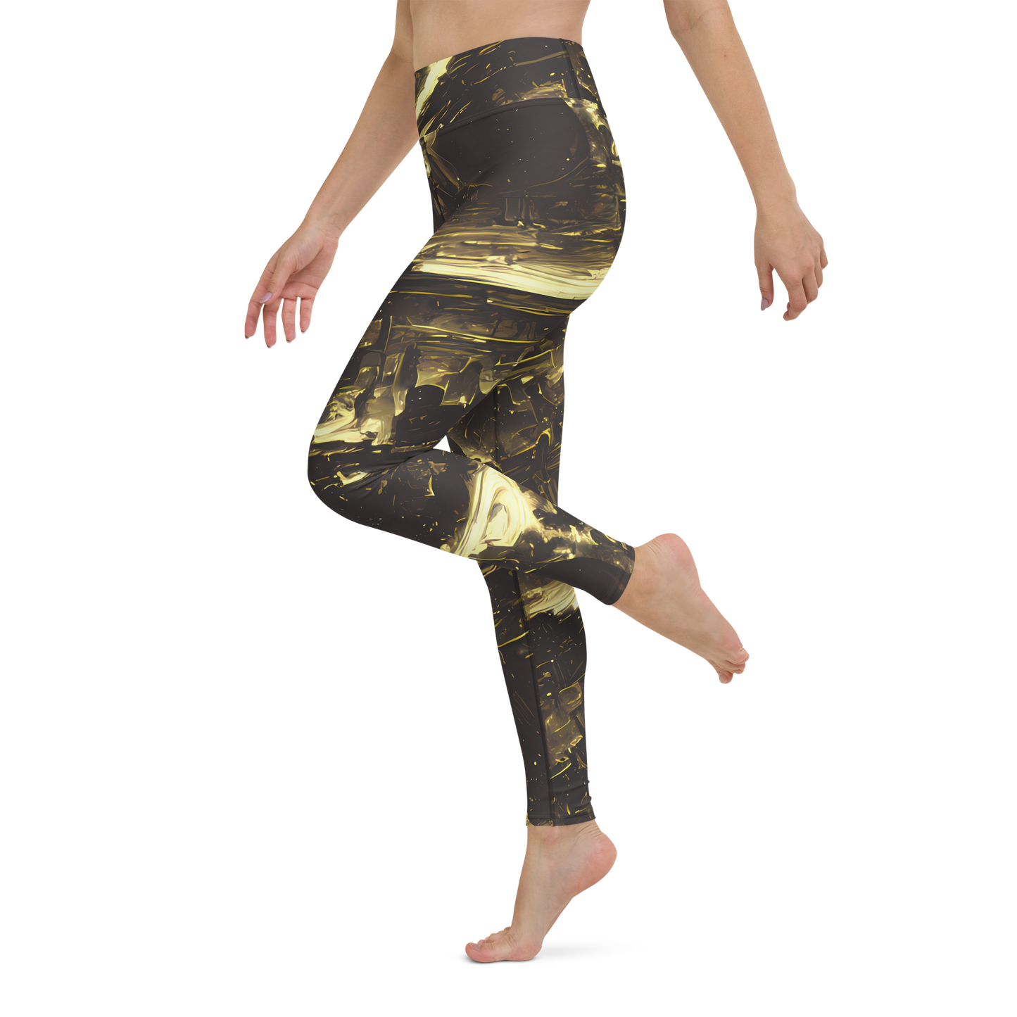 Yoga Leggings - Oceanic Echo