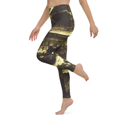 Yoga Leggings - Oceanic Echo