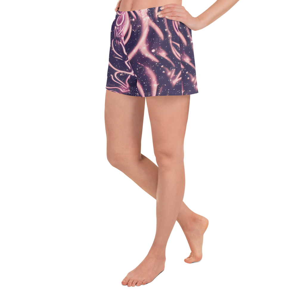 Women’s Athletic Shorts - Stardust Siren