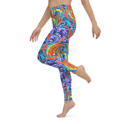 Yoga Leggings - Galactic Waves