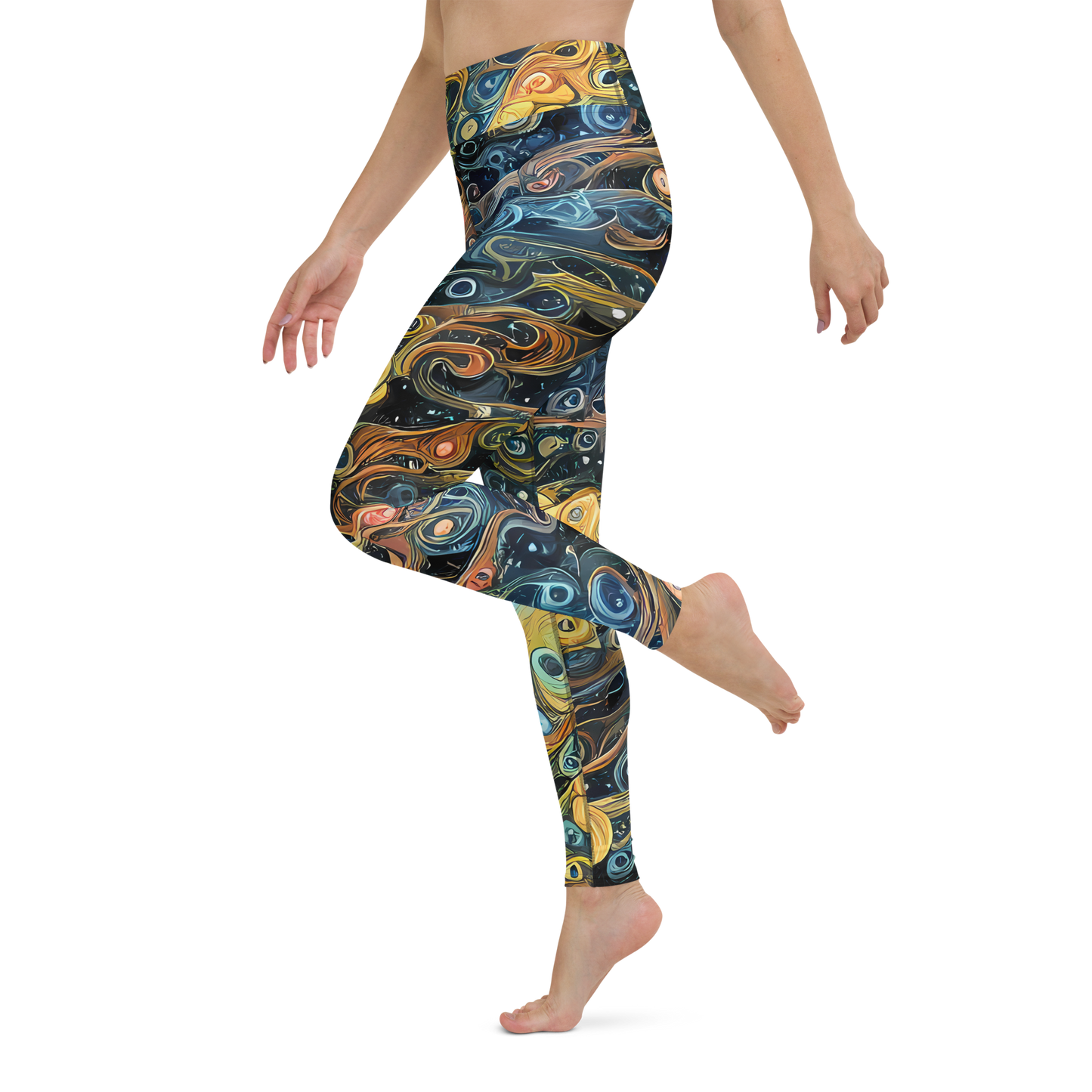 Yoga Leggings - Wild Cosmos