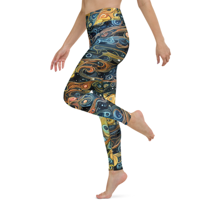 Yoga Leggings - Wild Cosmos