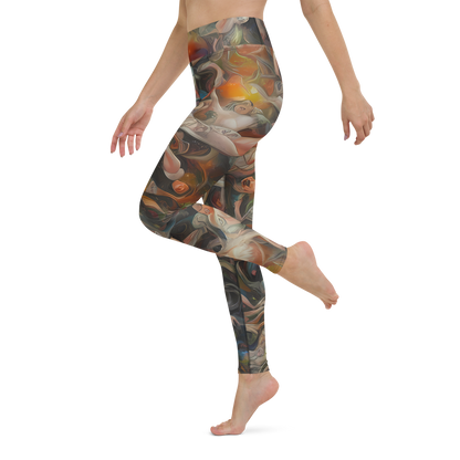 Yoga Leggings - Copper Swirl