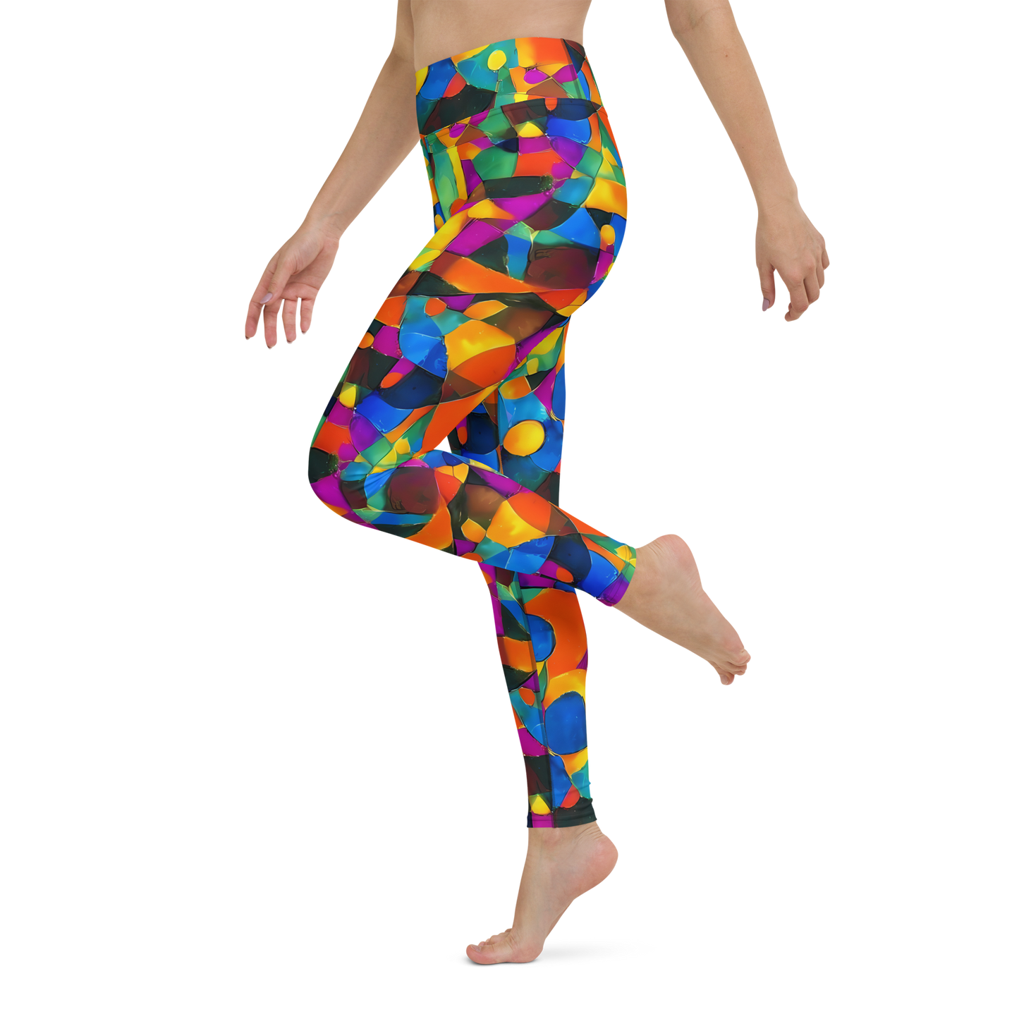 Yoga Leggings - Galactic Jigsaw