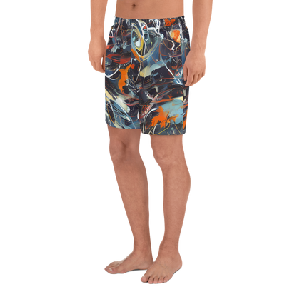 Men's Athletic Shorts - Neo-Splash Labyrinth