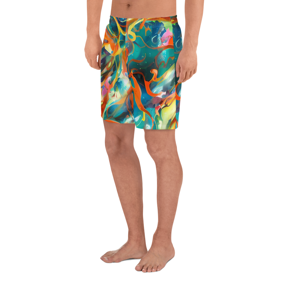 Men's Athletic Shorts - Cecily’S Swirl