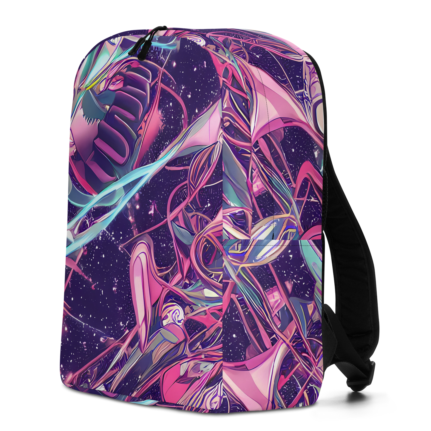 Minimalist Backpack - Neo-Tokyo Twirl