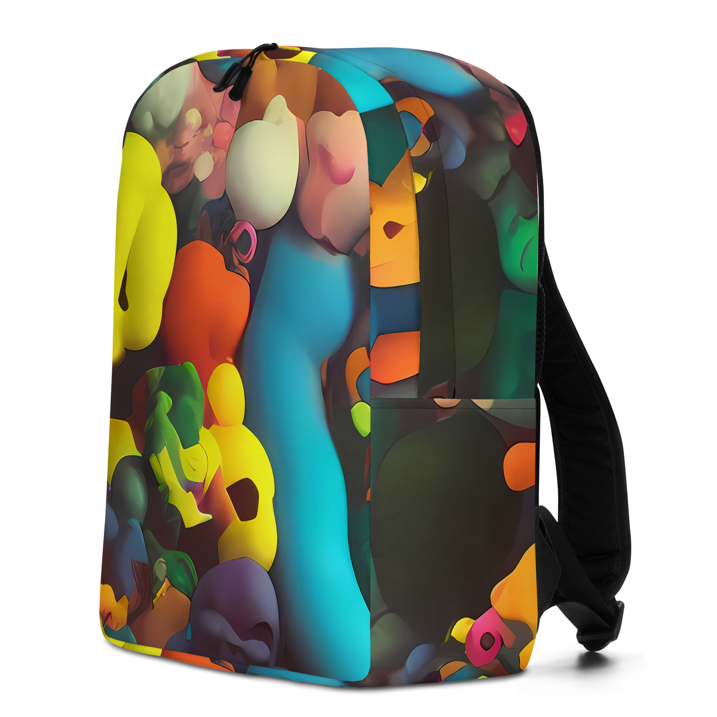 Minimalist Backpack - Bubble Pop Art