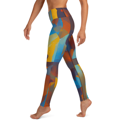 Yoga Leggings - Cubist Dusk