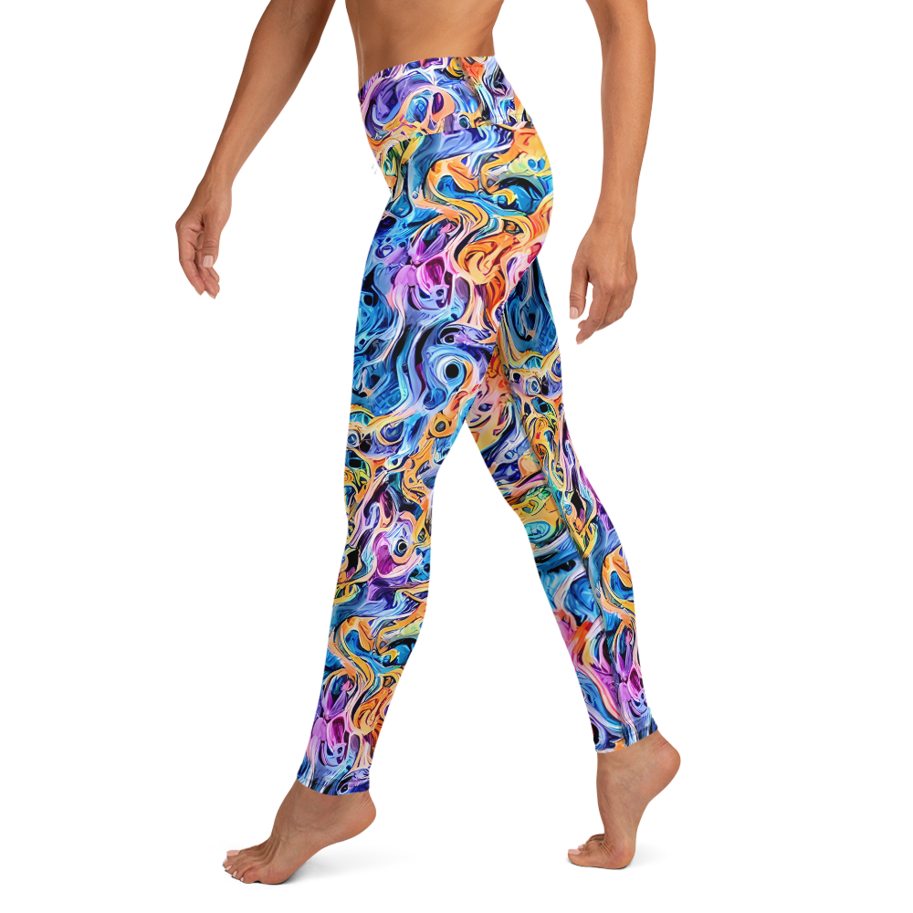 Yoga Leggings - Rococo Vortex