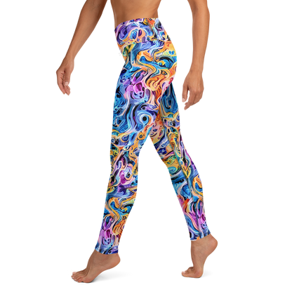 Yoga Leggings - Rococo Vortex