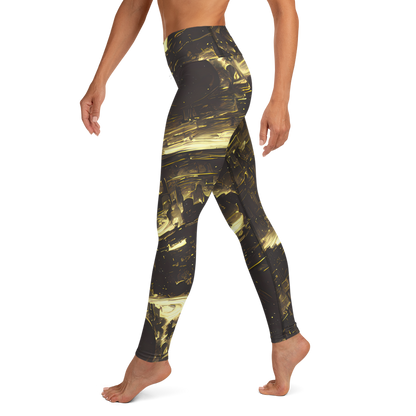 Yoga Leggings - Oceanic Echo