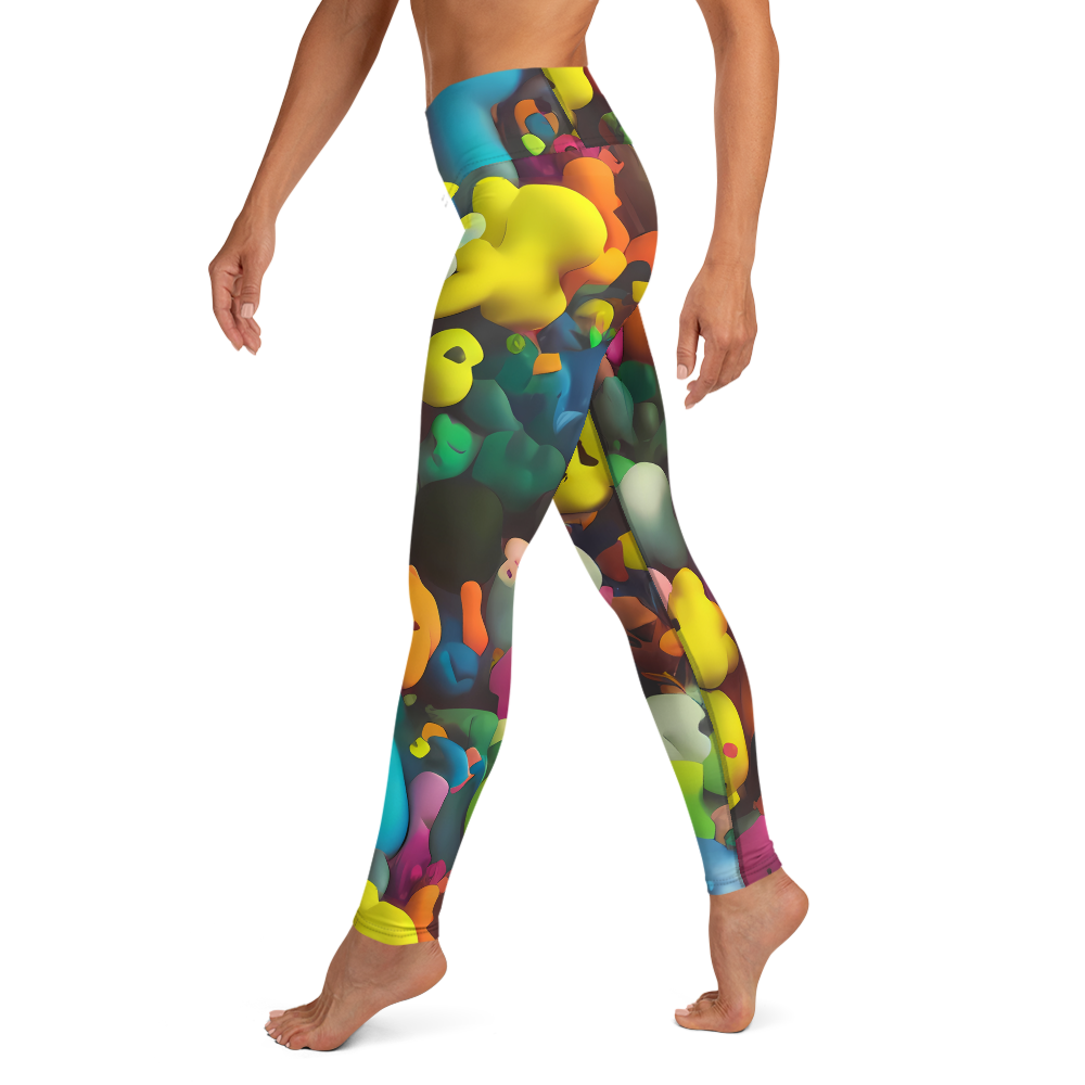 Yoga Leggings - Bubble Pop Art