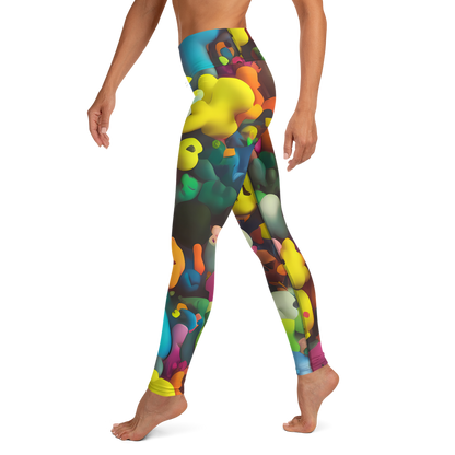 Yoga Leggings - Bubble Pop Art