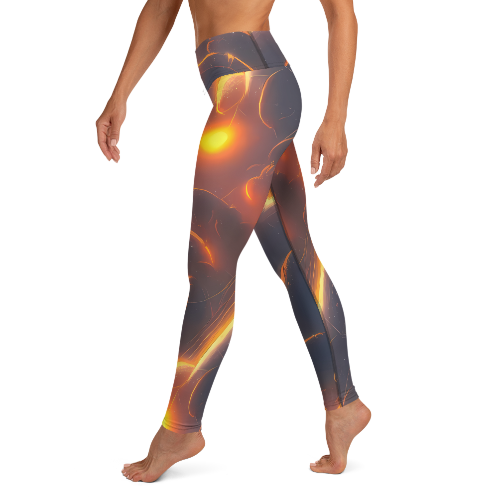 Yoga Leggings - Inferno Spirals