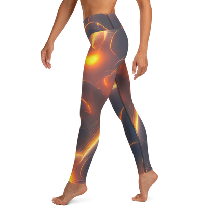 Yoga Leggings - Inferno Spirals