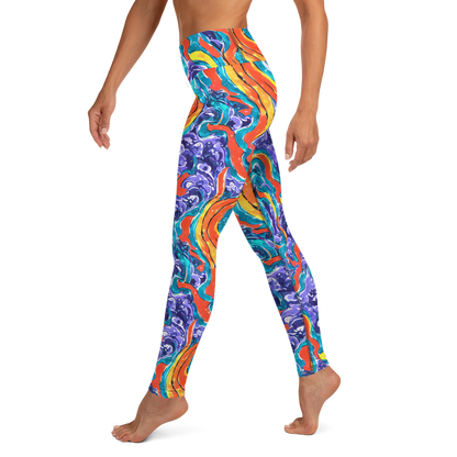 Yoga Leggings - Galactic Waves