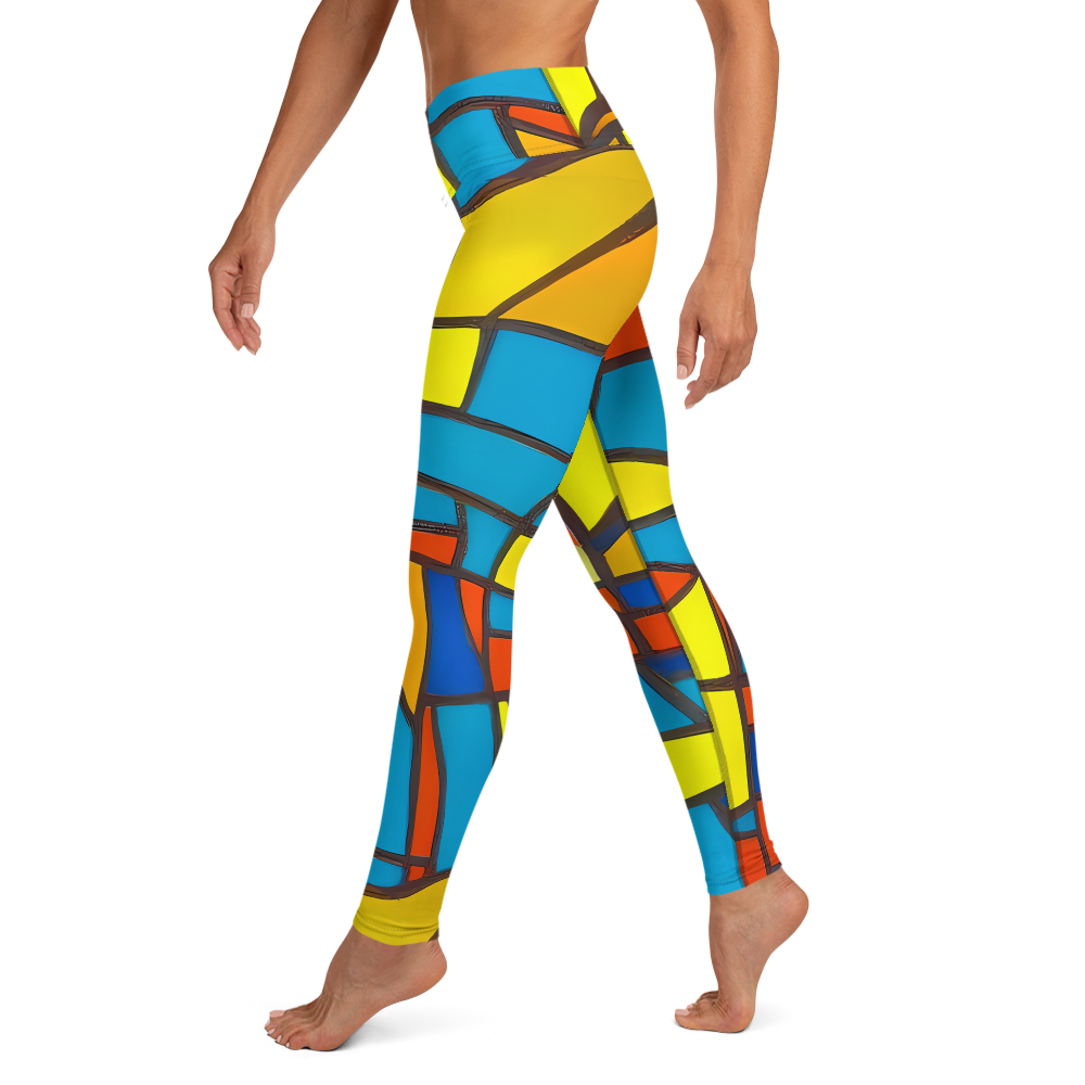 Yoga Leggings - Mondrian Mesh