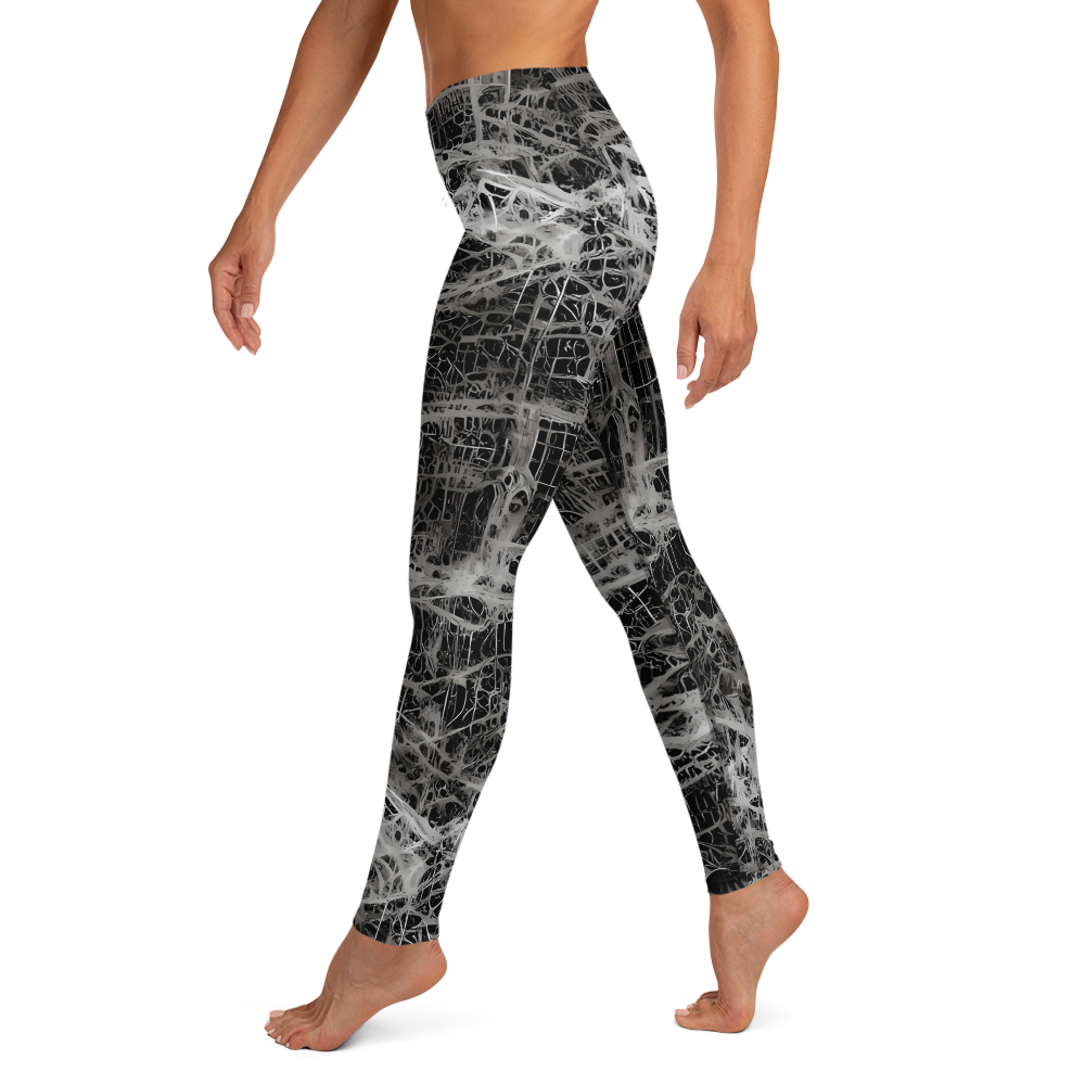 Yoga Leggings - Monochrome Mesh