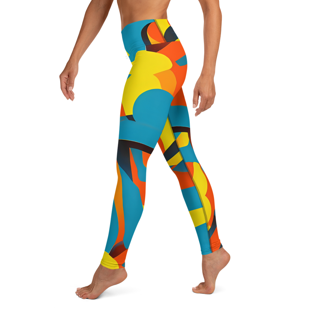 Yoga Leggings - Fragmented Rhapsody