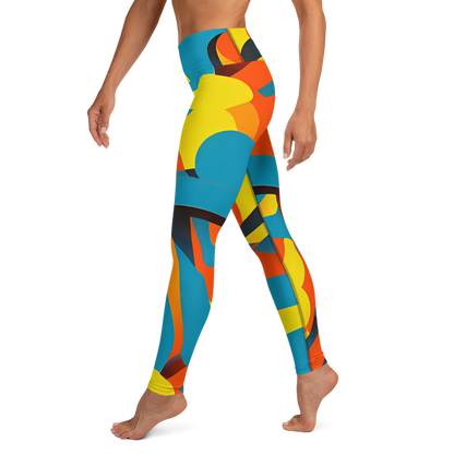 Yoga Leggings - Fragmented Rhapsody