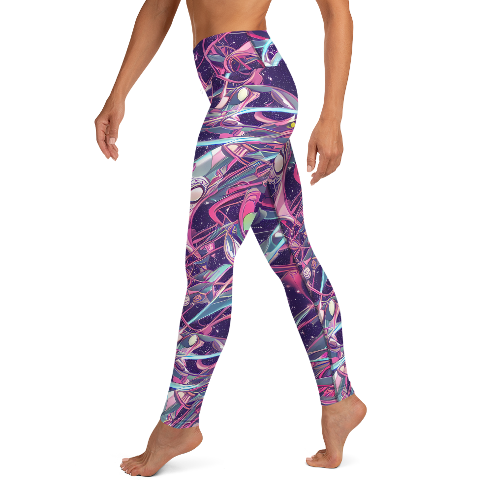 Yoga Leggings - Neo-Tokyo Twirl