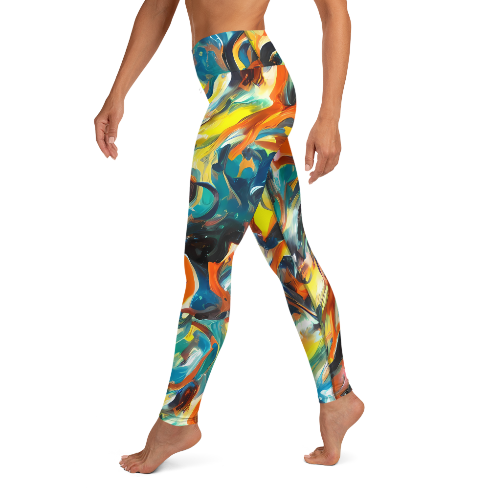 Yoga Leggings - Chromatic Vortex