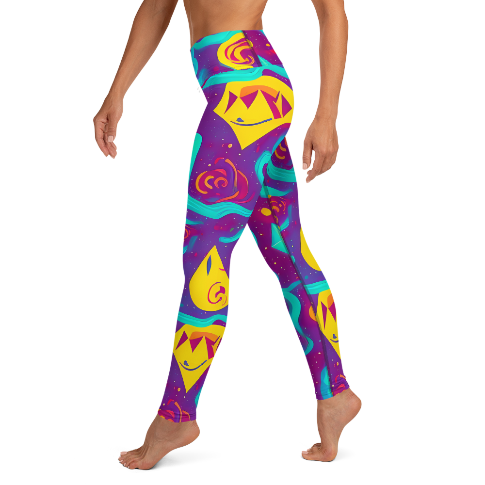 Yoga Leggings - Cosmic Current
