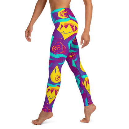 Yoga Leggings - Cosmic Current