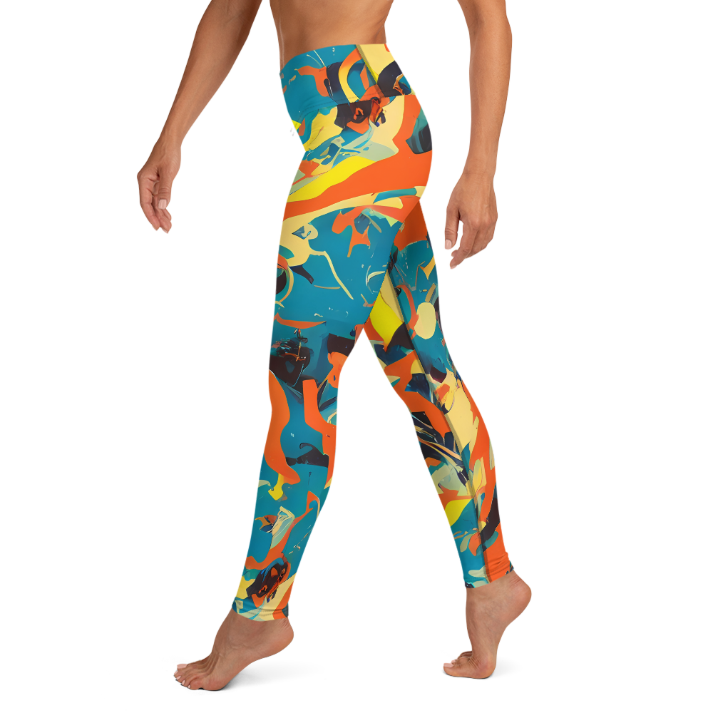 Yoga Leggings - Abstract Tango