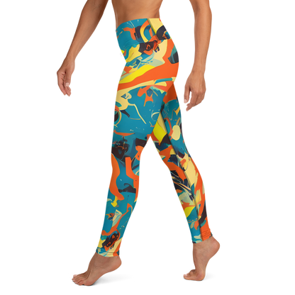 Yoga Leggings - Abstract Tango