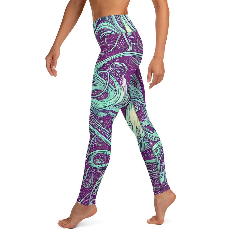 Yoga Leggings - Temple Swirls