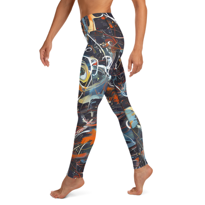 Yoga Leggings - Neo-Splash Labyrinth