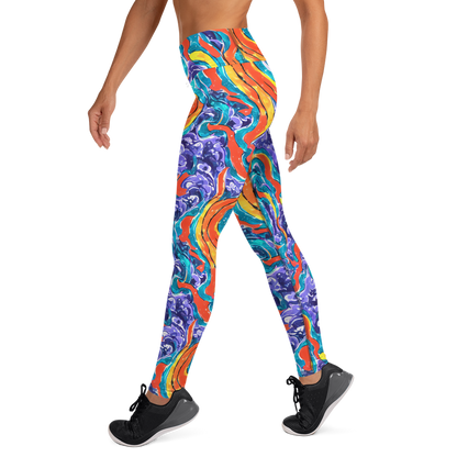 Yoga Leggings - Galactic Waves