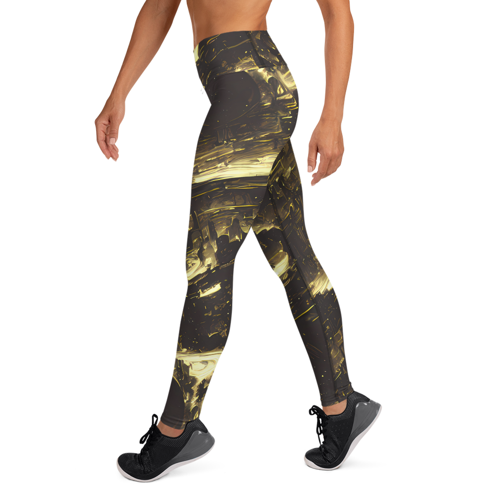 Yoga Leggings - Oceanic Echo