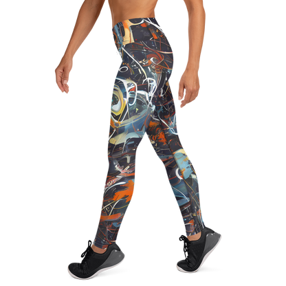 Yoga Leggings - Neo-Splash Labyrinth