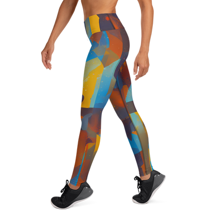 Yoga Leggings - Cubist Dusk