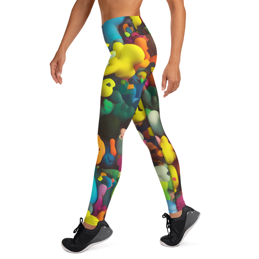 Yoga Leggings - Bubble Pop Art