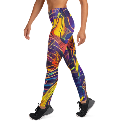 Yoga Leggings - Vector Rhapsody