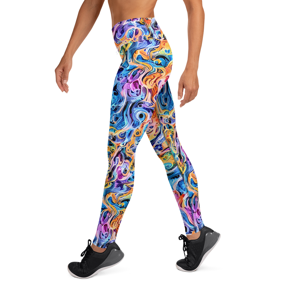 Yoga Leggings - Rococo Vortex