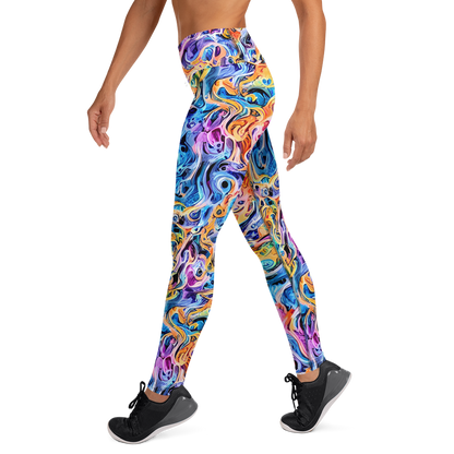 Yoga Leggings - Rococo Vortex