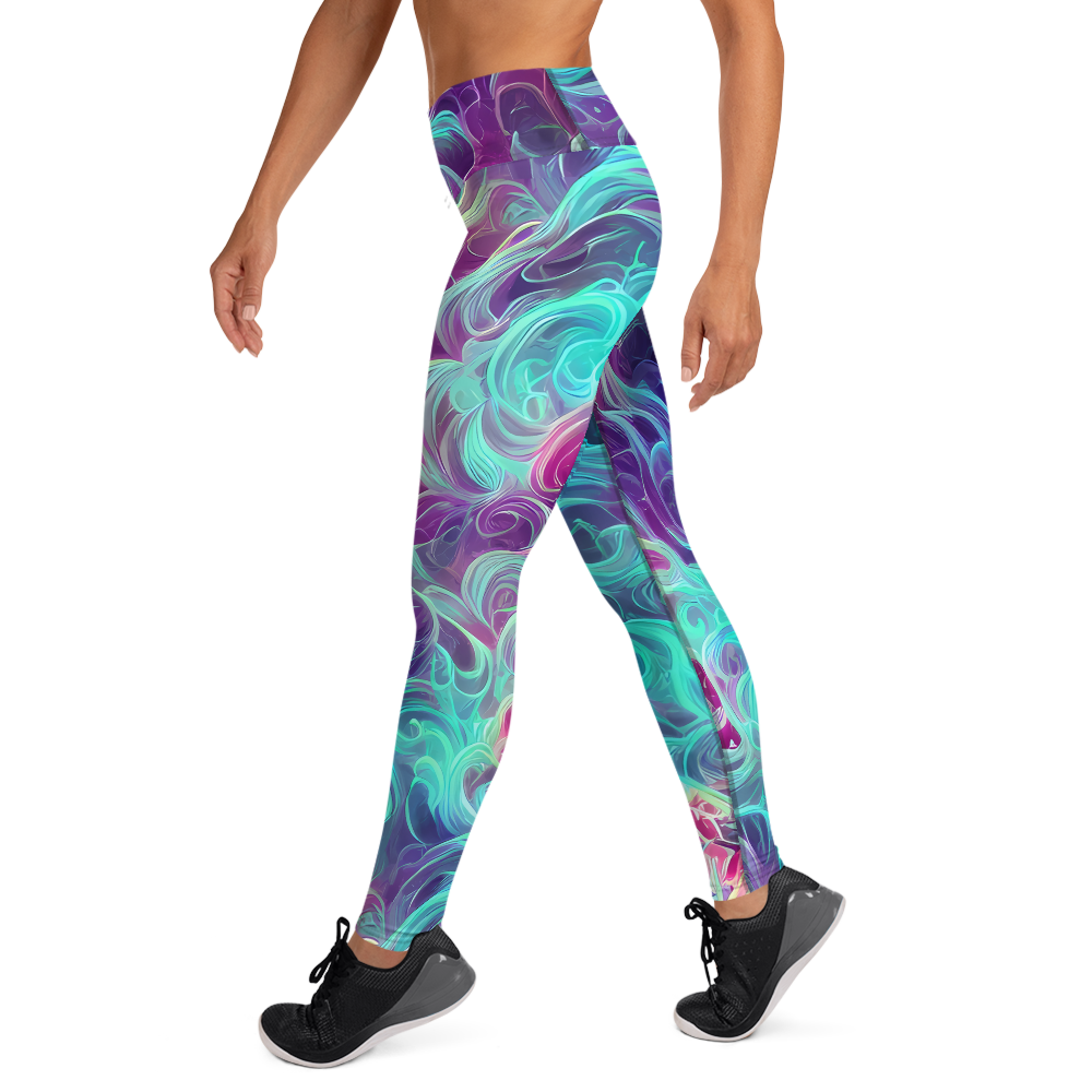 Yoga Leggings - Galactic Bloom