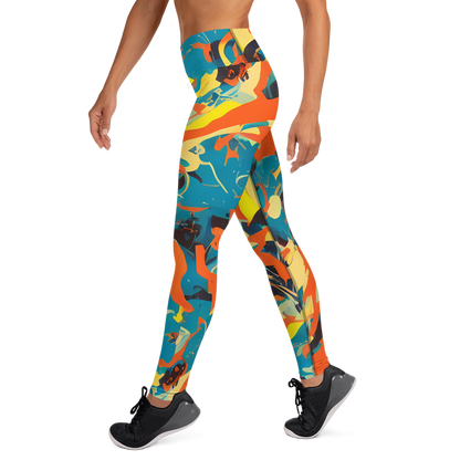 Yoga Leggings - Abstract Tango