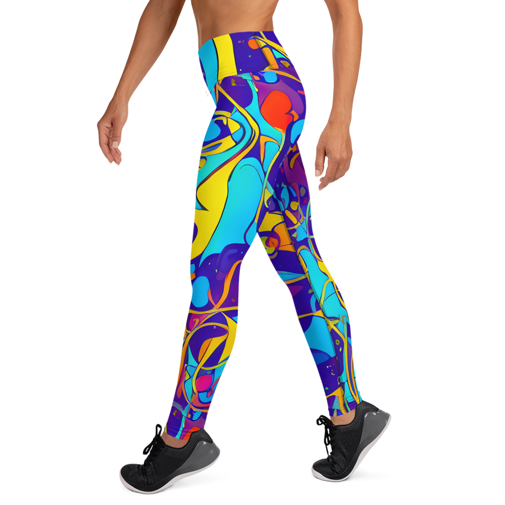 Yoga Leggings - Spectral Tangle