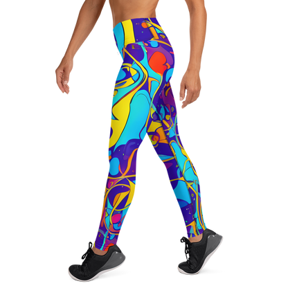 Yoga Leggings - Spectral Tangle