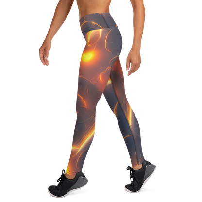 Yoga Leggings - Inferno Spirals