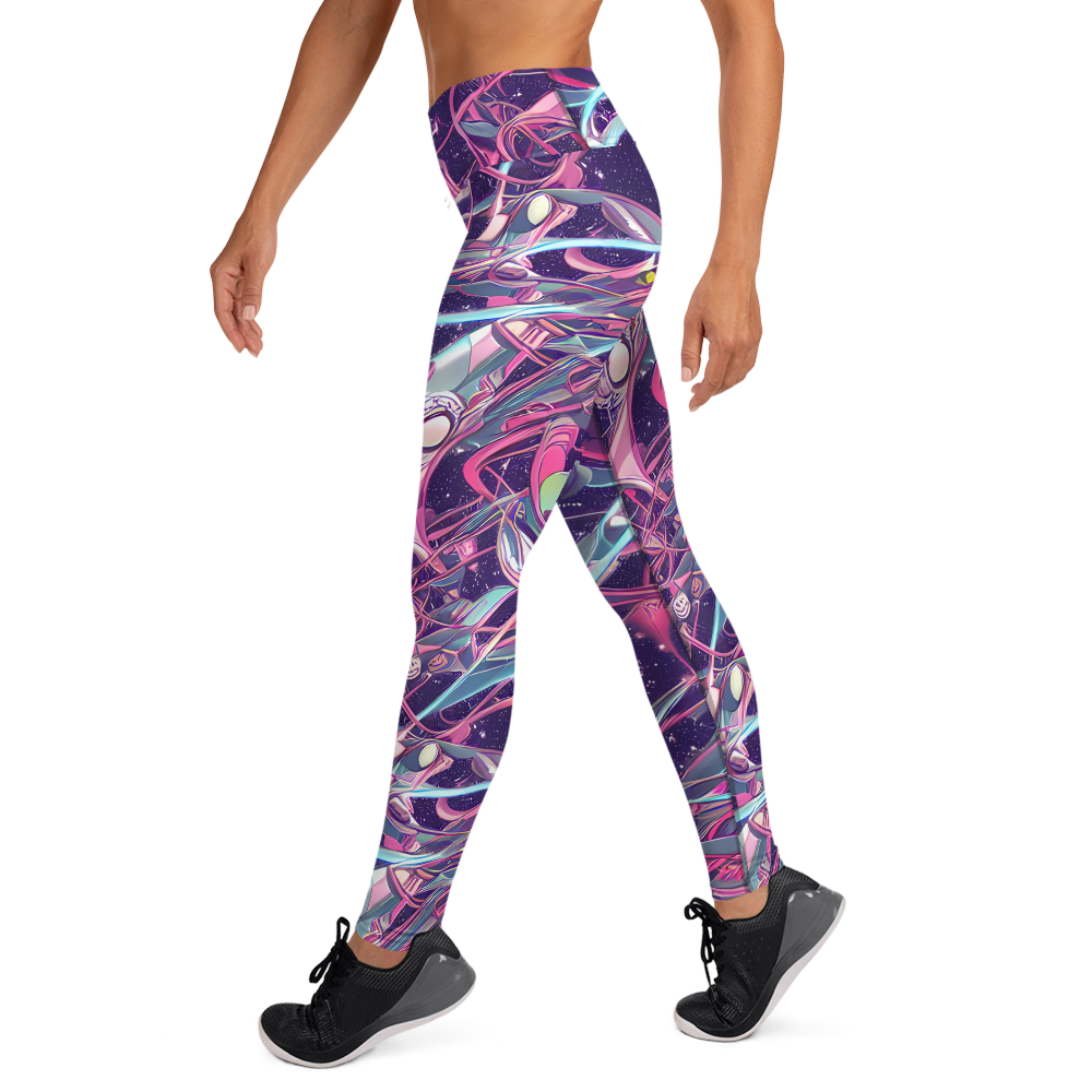 Yoga Leggings - Neo-Tokyo Twirl