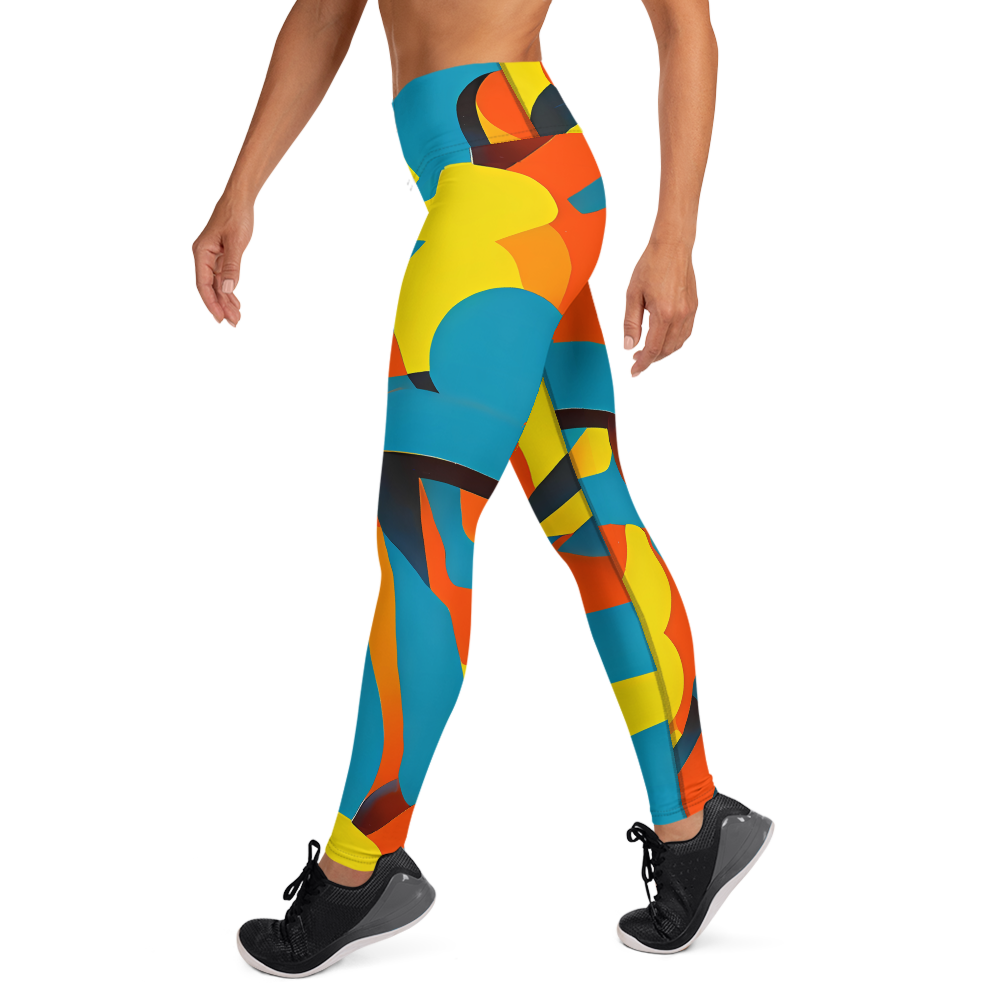 Yoga Leggings - Fragmented Rhapsody