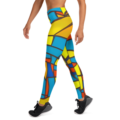 Yoga Leggings - Mondrian Mesh